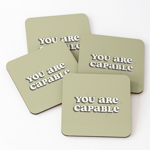 Item preview, You Are Capable Positive Affirmation designed and sold by bykirstco.