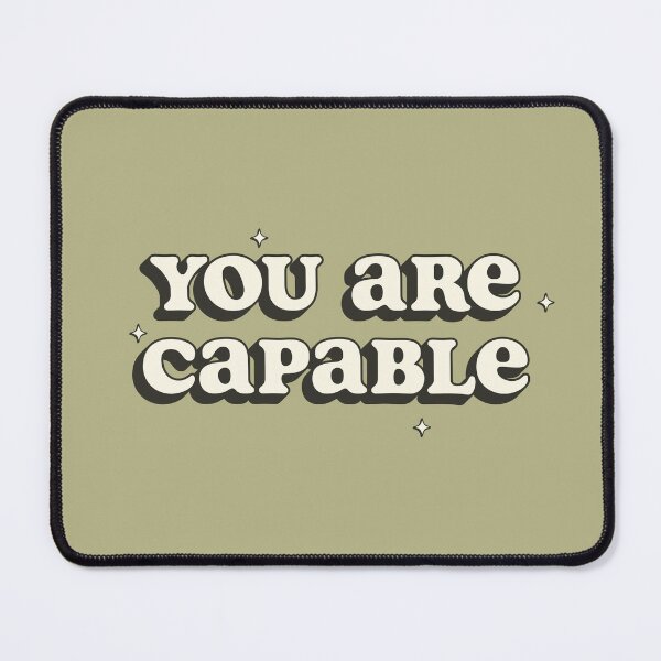 Item preview, You Are Capable Positive Affirmation designed and sold by bykirstco.