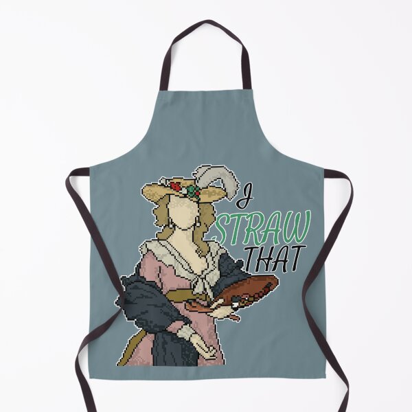 Item preview, "I Straw That" - Pixel Art of a Self Portrait in a Straw Hat designed and sold by Fun Funky Designs.