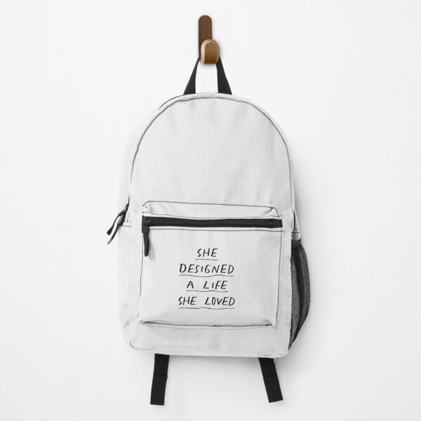 Item preview, She Designed a Life She Loved Typography by The Motivated Type in Black and White designed and sold by MotivatedType.