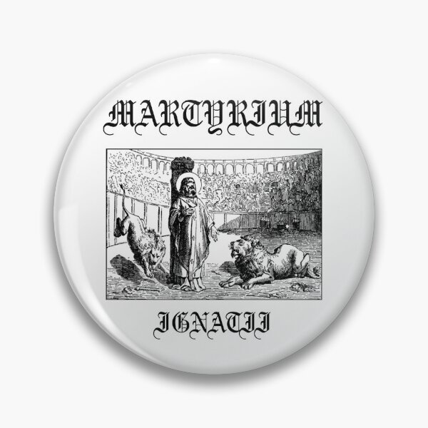 Item preview, Martyrium Ignatii Saint Ignatius of Antioch Martyr Gothic Icon designed and sold by thecamphillips.