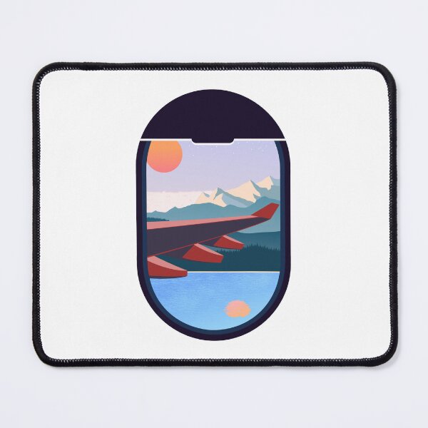 Item preview, Wanderlust Travel Plane Window Landscape Nature designed and sold by CreatDifference.