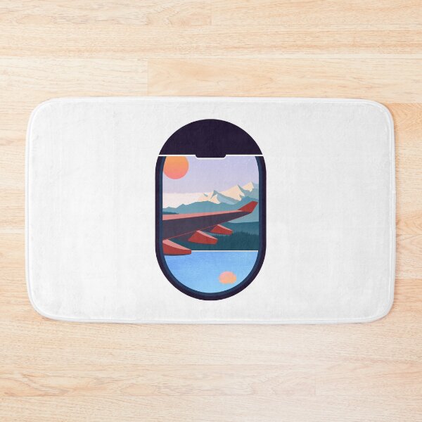 Item preview, Wanderlust Travel Plane Window Landscape Nature designed and sold by CreatDifference.