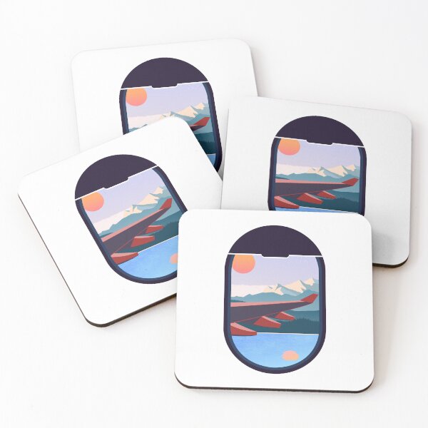 Item preview, Wanderlust Travel Plane Window Landscape Nature designed and sold by CreatDifference.