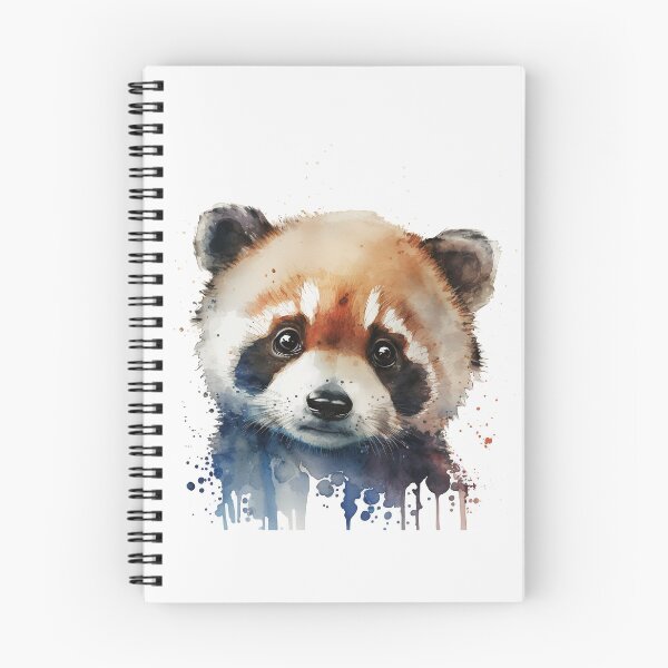 Item preview, Cute Red Panda Cub Watercolour Portrait designed and sold by Adios65.