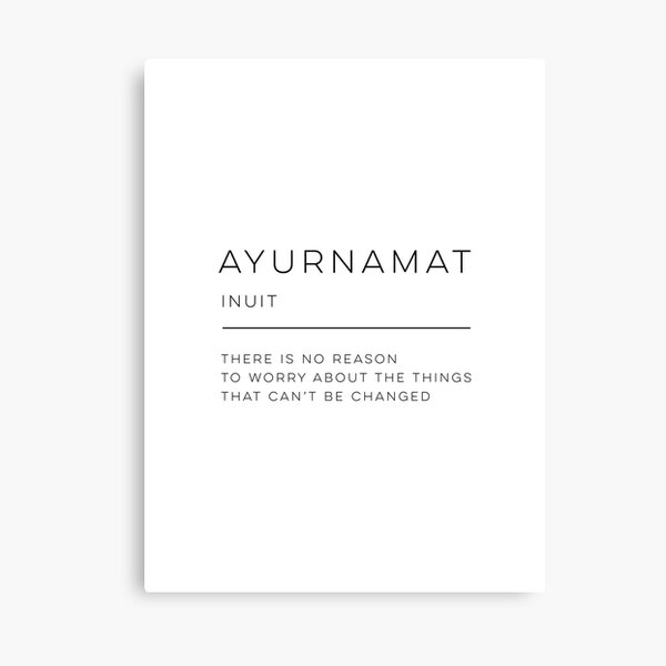 Ayurnamat Definition" Canvas Print for Sale by wisemagpie