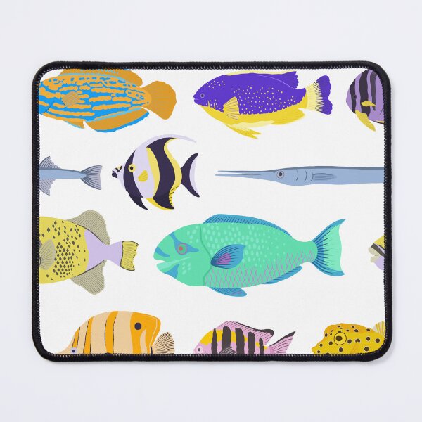 Item preview, Rainbow tropical reef fish  designed and sold by LibbyHaggerArt.