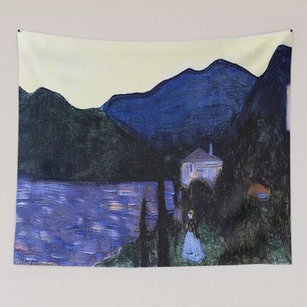 Item preview, Mountain Landscape With Lake by Kandinsky designed and sold by tomorrowsart.