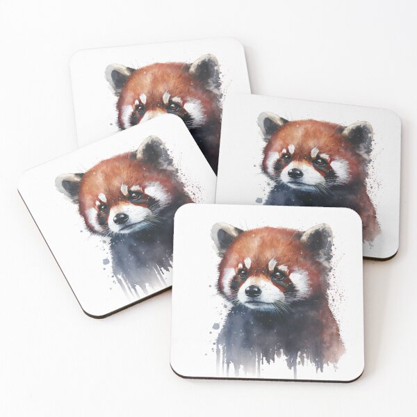 Item preview, Cute Red Panda Cub Watercolour Portrait designed and sold by Adios65.