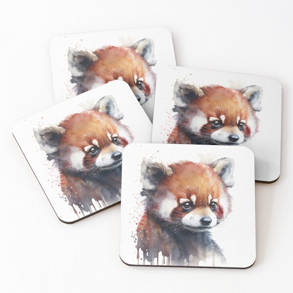Item preview, Cute Red Panda Cub Watercolour Portrait designed and sold by Adios65.