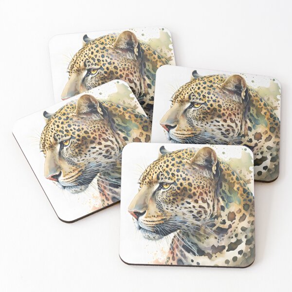 Item preview, Watercolor Leopard Portrait designed and sold by CGSGraphics.