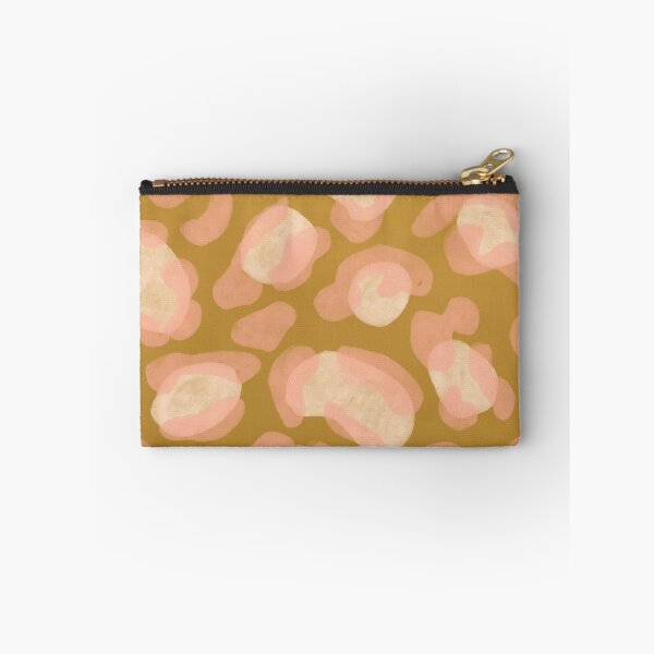 Item preview, Camo animal - pink on gold/ochre/khaki background  designed and sold by LucyFaulke.