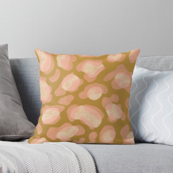 Item preview, Camo animal - pink on gold/ochre/khaki background  designed and sold by LucyFaulke.
