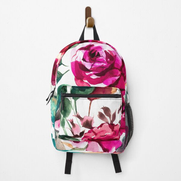 Item preview, Blooming pink garden roses, watercolor designed and sold by IngaDesign.