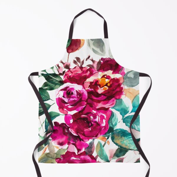 Item preview, Blooming pink garden roses, watercolor designed and sold by IngaDesign.