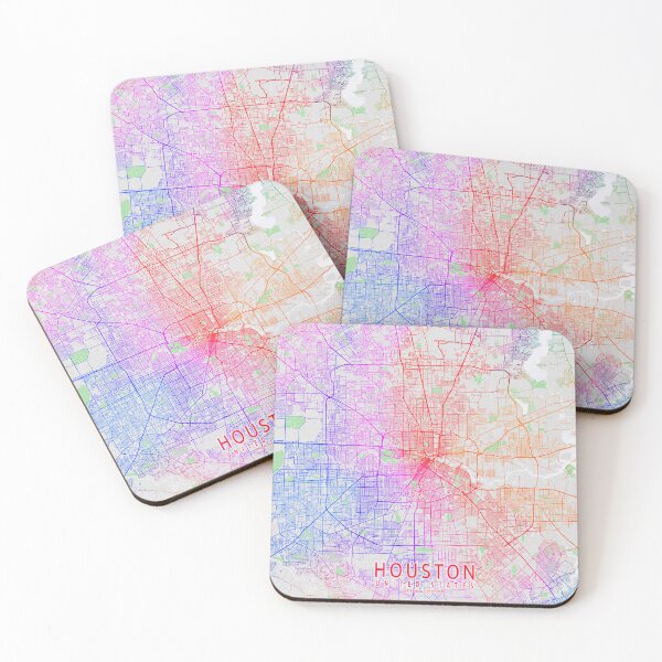 Item preview, Houston City Map of Texas, USA - Colorful designed and sold by deMAP.