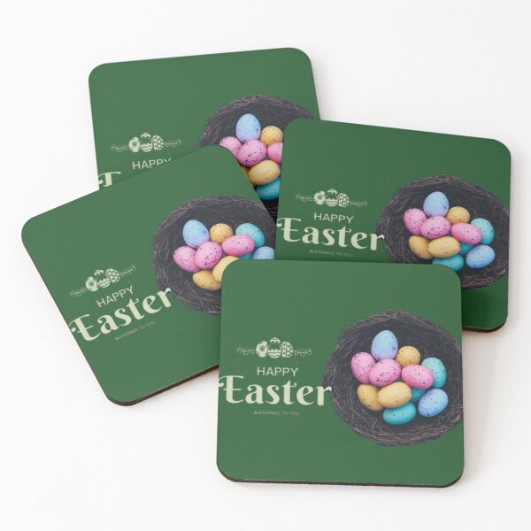 Item preview, Happy Easter blessings to you with colourful eggs in nest designed and sold by H1gh5.