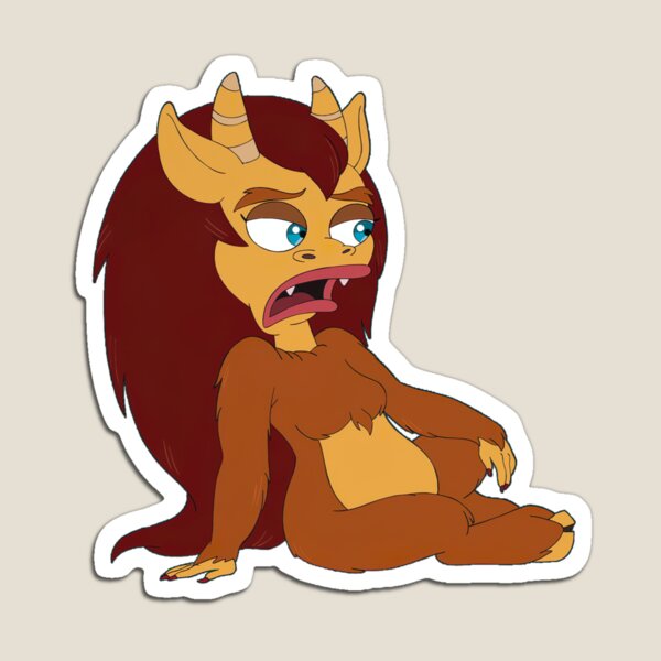 Aperçu de l'œuvre BIG MOUTH Connie le monstre hormonal assis créée et vendue par NanarodsDesign.