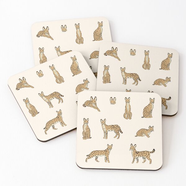 Item preview, Serval cat illustration pack designed and sold by Yarafantasyart.