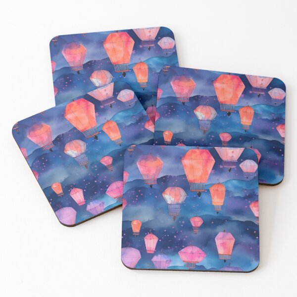 Item preview, Lanterns in the Night Sky designed and sold by LegalGato.