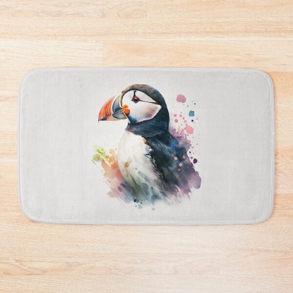Item preview, Beautiful Atlantic Puffin Watercolour Portrait designed and sold by Adios65.
