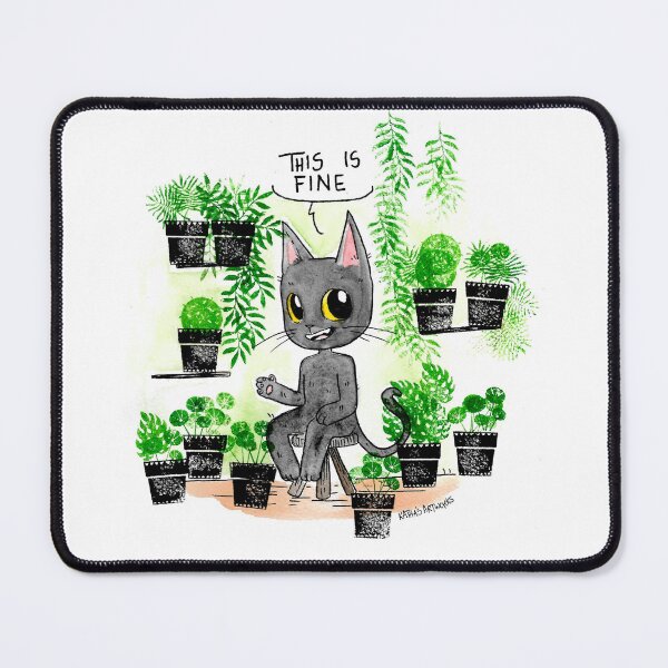 Item preview, Plantlover Kitty designed and sold by Plasmakatha.