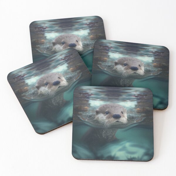 Item preview, Otter swimming picture designed and sold by M-Lin.