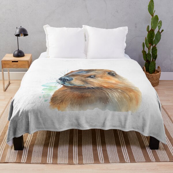 Item preview, Beaver Watercolour Portrait designed and sold by Adios65.