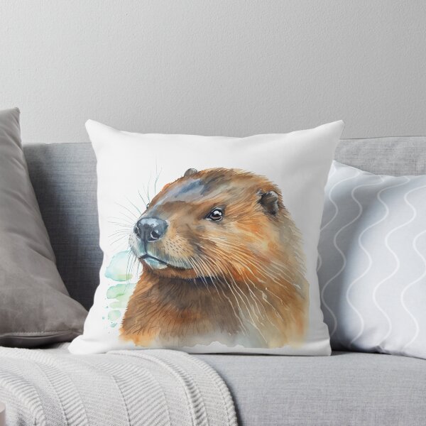 Item preview, Beaver Watercolour Portrait designed and sold by Adios65.