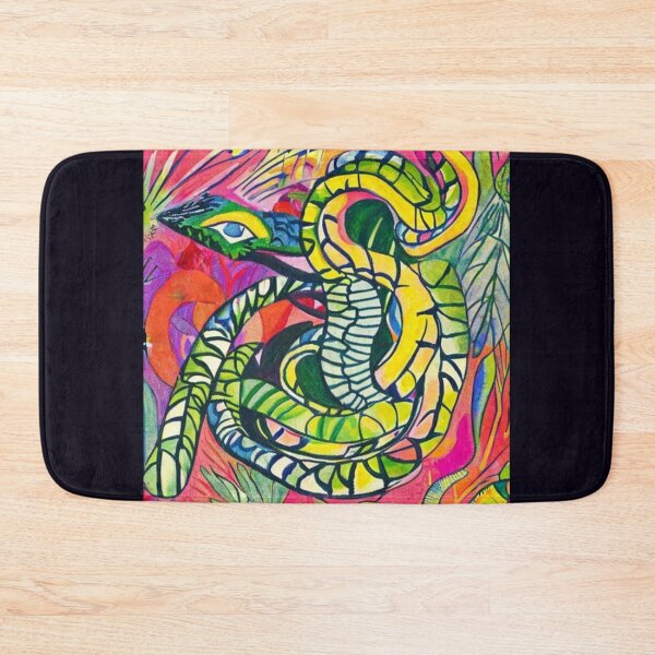 Item preview, Snake in the thickets of tropical flowers.Abstraction designed and sold by Natalia-Vlad.