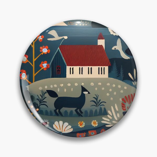 Item preview, Village : Scandinavian Folk Art designed and sold by MTJ-Mushrooms.