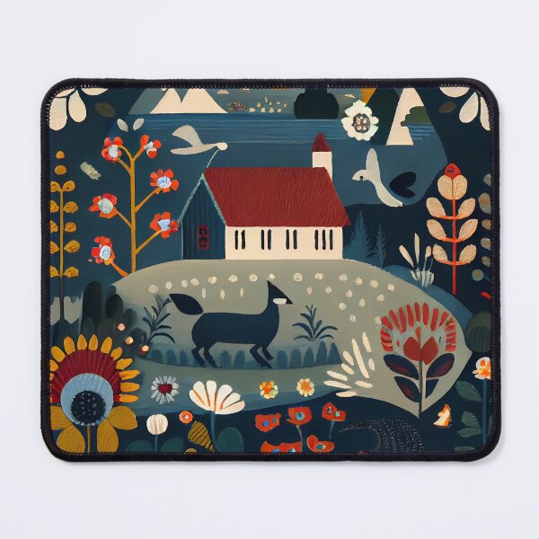 Item preview, Village : Scandinavian Folk Art designed and sold by MTJ-Mushrooms.