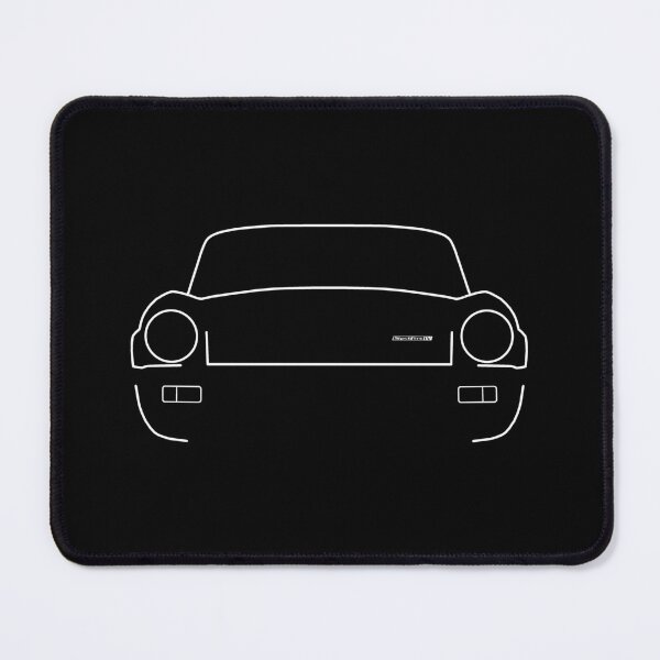 Item preview, Triumph Spitfire Mk IV 1970s British classic car white outline designed and sold by soitwouldseem.