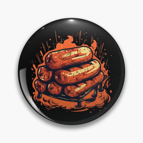Artikelvorschau, Cut Grilled Sausage BBQ Cartoon Style entworfen und verkauft von Arncil.