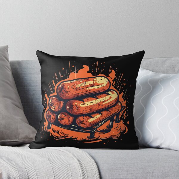 Item preview, Cut Grilled Sausage BBQ Cartoon Style designed and sold by Arncil.