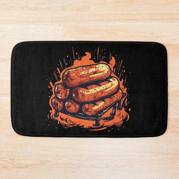 Item preview, Cut Grilled Sausage BBQ Cartoon Style designed and sold by Arncil.