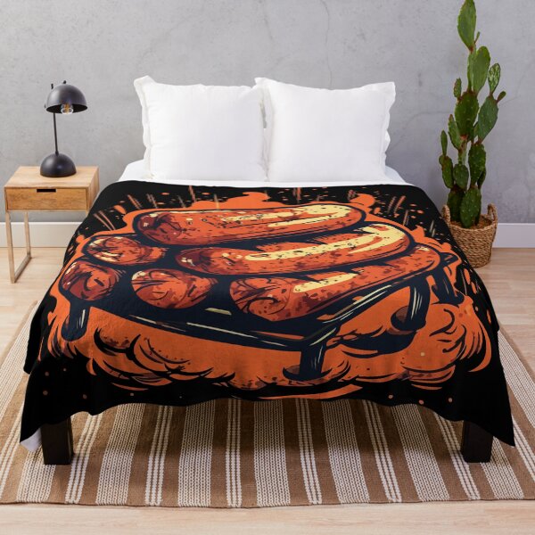 Item preview, Cut Grilled Sausage BBQ Cartoon Style designed and sold by Arncil.