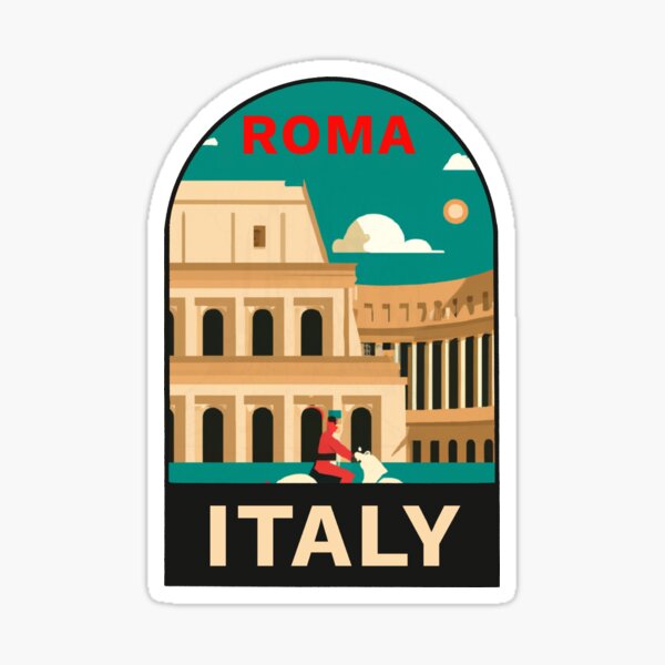 Roma Italy Decal Sticker for Sale by zsonn