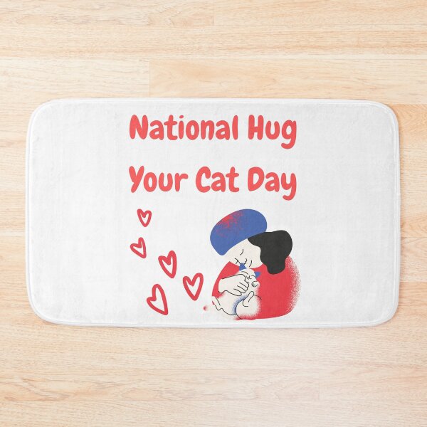 Item preview, National Hug Your Cat Day designed and sold by Simo0455.