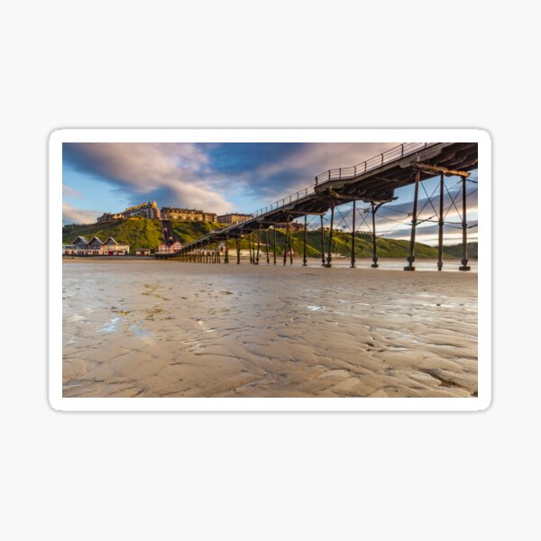 Saltburn, Yorkshire, beach, happy family, poster Zip Pouch by Long Shot -  Pixels