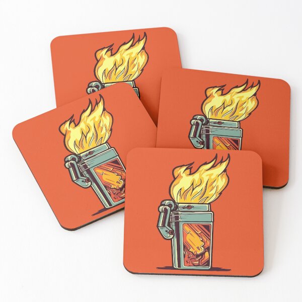 Item preview, Epic Lighter Bursting Flames Comic Style designed and sold by Arncil.