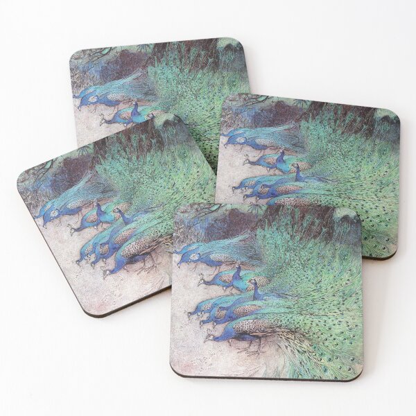 Item preview, Hundreds of Peacocks of Gorgeous Plumes | Warwick Goble designed and sold by LaMadeleine.