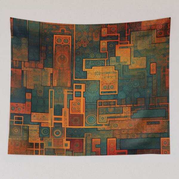 Item preview, Geometric Pattern Contrasting Colors designed and sold by Juliascutecornr.