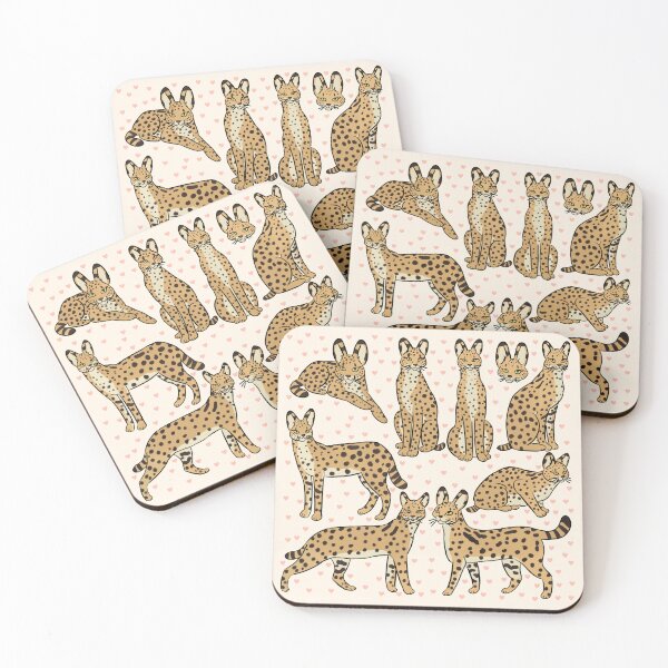 Item preview, Serval cat illustration pattern  designed and sold by Yarafantasyart.