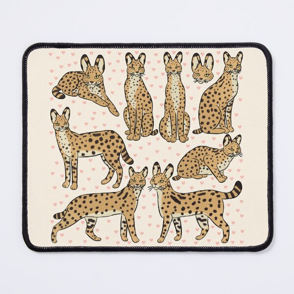 Item preview, Serval cat illustration pattern designed and sold by Yarafantasyart.