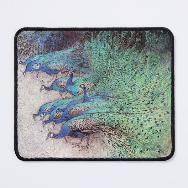 Item preview, Hundreds of Peacocks of Gorgeous Plumes | Warwick Goble designed and sold by LaMadeleine.