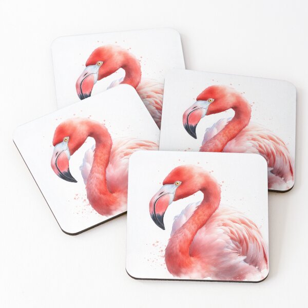 Item preview,  Stunning Flamingo Watercolour Portrait designed and sold by Adios65.