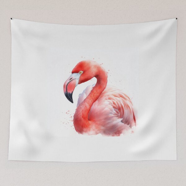 Item preview,  Stunning Flamingo Watercolour Portrait designed and sold by Adios65.