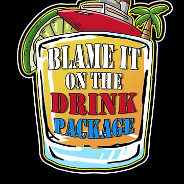 Vorschaubild zum Design Blame It On The Drink Package Funny Vacation Men's Cruise Gear von DynamicDesign