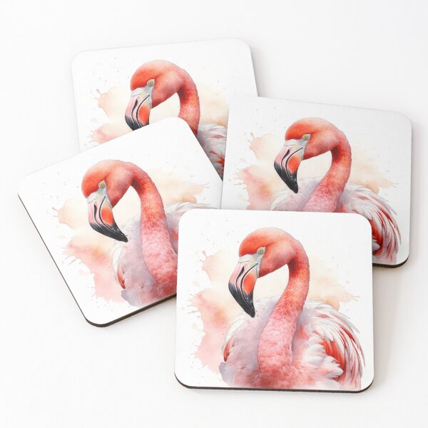 Item preview, Stunning Flamingo Watercolour Portrait designed and sold by Adios65.